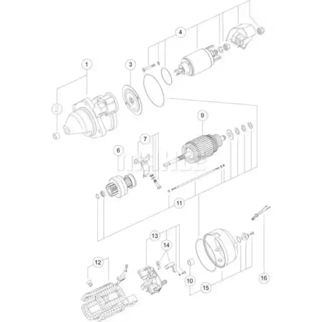 Starter MAHLE MS 277 Startanlage