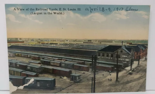 View Of Railroad Yards  St. Louis Mo Missouri Postcard Louisville & Nashville RR