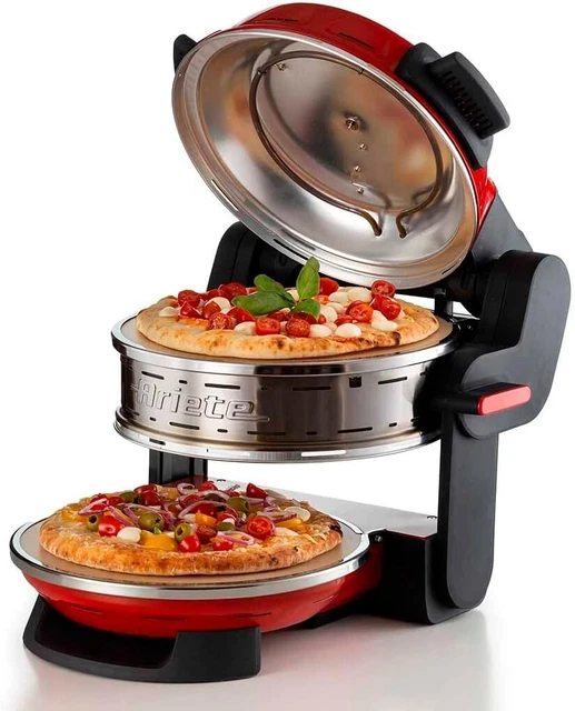 Forno Per Pizza Elettroferro Bella Napoli - Cuoce In 3 Minuti, Piastra In Pietra Refrattaria 31cm, 1200W - Foto 12