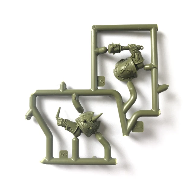 Lot De 7 Têtes De Peste Marines Death Guard Pour Warhammer 40K - Bits Non Assemblés