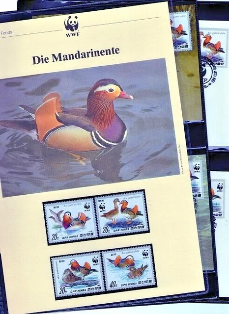 WWF 1987 Korea Die Mandarinente Mi.Nr. 2865-68 komplettes Kapitel