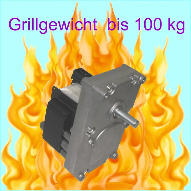 230V-AC Wechselstr. Getriebemotor 2 U/min, Grillmotor, Drehmoment   25 Nm