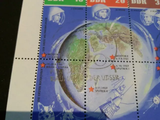 Briefmarken - KB "5 Jahre Weltraumflüge" - Mi. 926-933 mit Sonderstempel 2