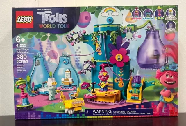 LEGO Trolls World Tour Pop Village Celebration Trolls (41255) Tree House Set Toy