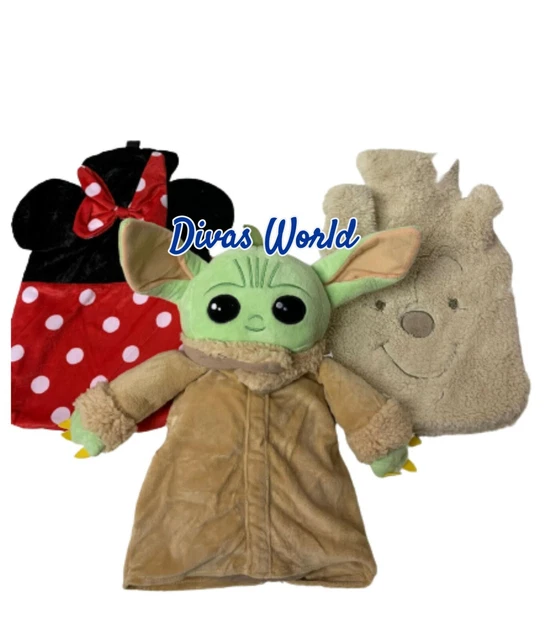 DISNEY BABY YODA Bunny Minnie Mouse Winnie the Pooh Hot Water Bottle