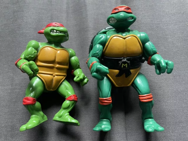 2 Figurines TORTUES NINJA - TMNT Playmates Toys 1992 et 1988