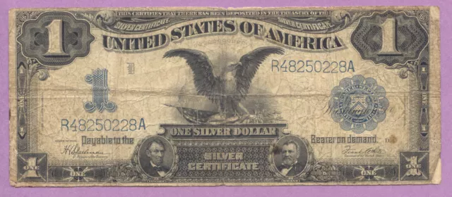 1899 $1 Silver Certificate,Black Eagle,One Dollar,FR-236,True Auction,No Reserve