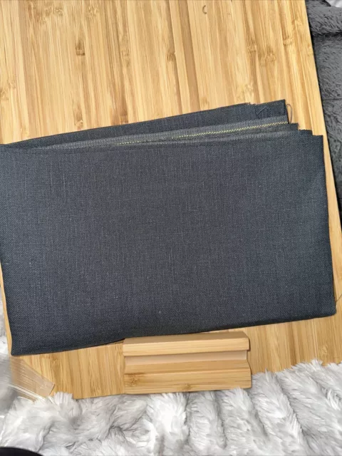 BN Unbranded Charcoal Grey Lugana Linen 35 count 40” X 56”