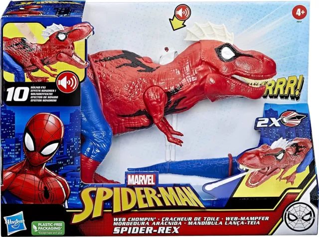 Hasbro Marvel Spider-Man Web Chompin' Spider-Rex Action Figure | BRAND NEW