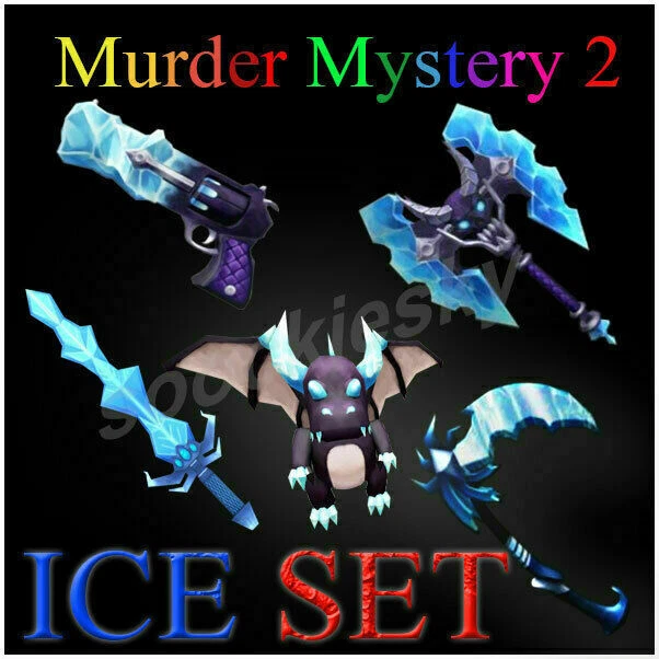 ROBLOX MM2 ICE SET Icebreaker Icewing .. Murder Mystery 2 Gun Messer