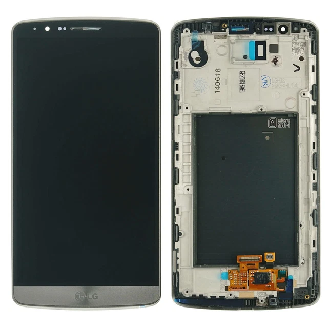 LG Optimus G3 D855 Affichage LCD Écran Tactile Verre Module Cadre Titan Gris
