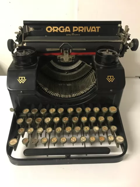 Antike Schreibmaschine ORGA PRIVAT - Jahr 1923 - BING Werke 2