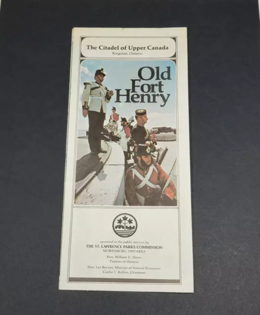 1960s Upper Canada Village & Old Fort Henry Travel Brochure Kingston Ontario Can