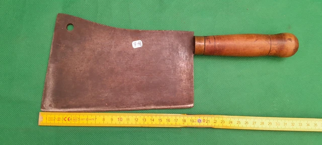 ANCIEN COUPERET FEUILLE de boucher Acier fondu N°2 EUR 30,00 - FR