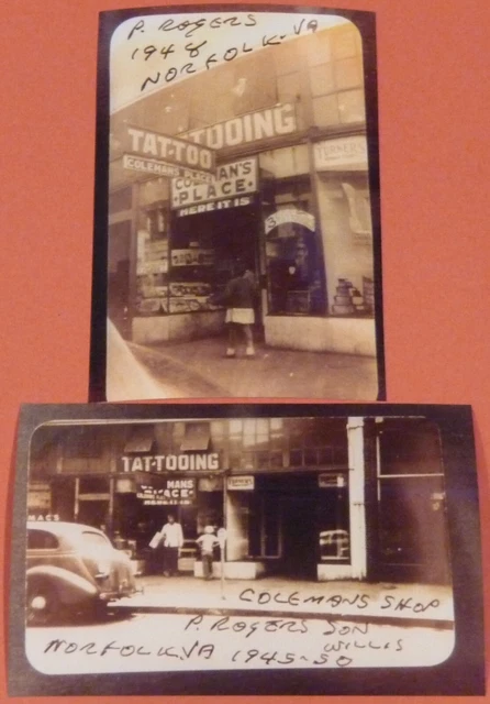 2 fotos vintage de Coleman's Place ~ Norfolk, Va.