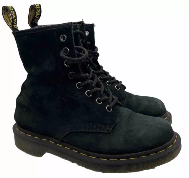 Stivaletti Dr Martens 1460 neri morbidi pelle scamosciata UK 4 21466 nuovi di zecca