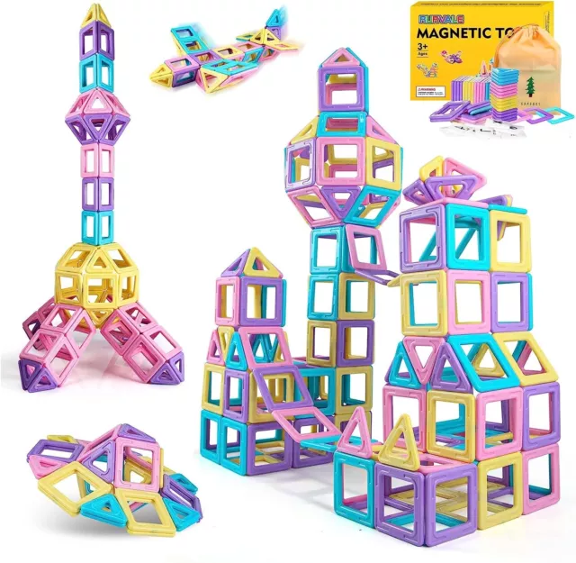 Magnetic Blocks Basic Set STEM Educational Toys for Kids 28 Pieces Number Kits