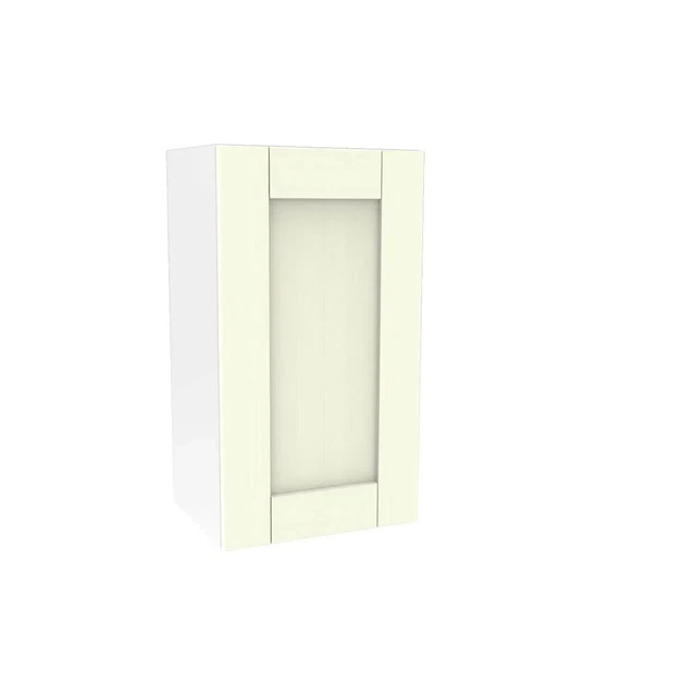 HOMEBASE 400MM TIMBER Shaker Kitchen Door Only W397mm, Ivory