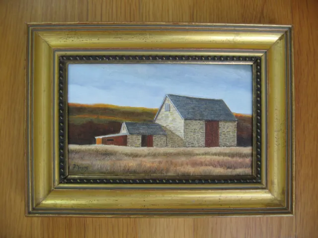 Stone Barn Painting by David Young - After Eric Sloane - 2006 - Pennsylvania