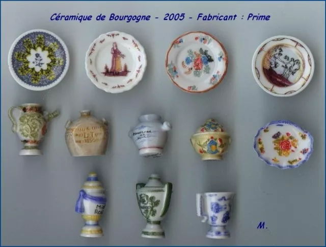 2005 PRIME CERAMIQUE DE BOURGOGNE FEVE PORCELAINE 3D au choix