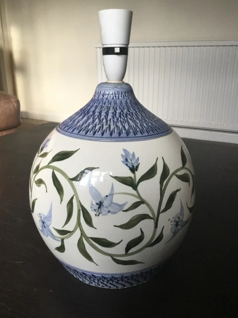 very large studio pottery lamp base by Tony Bristow .Bristow pottery ,Devon.