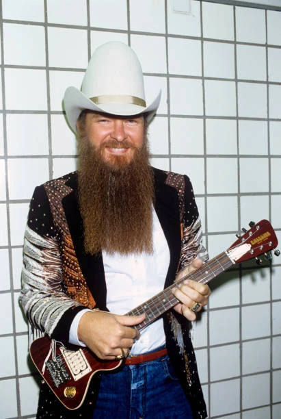 BILLY GIBBONS FRANK Beard Dusty Hill ZZ Top In Augsburg 1986 OLD PHOTO ...