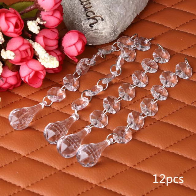 12pcs Curtain Beads Pendant Elegant Christmas Decorative Pendant Home Decoration