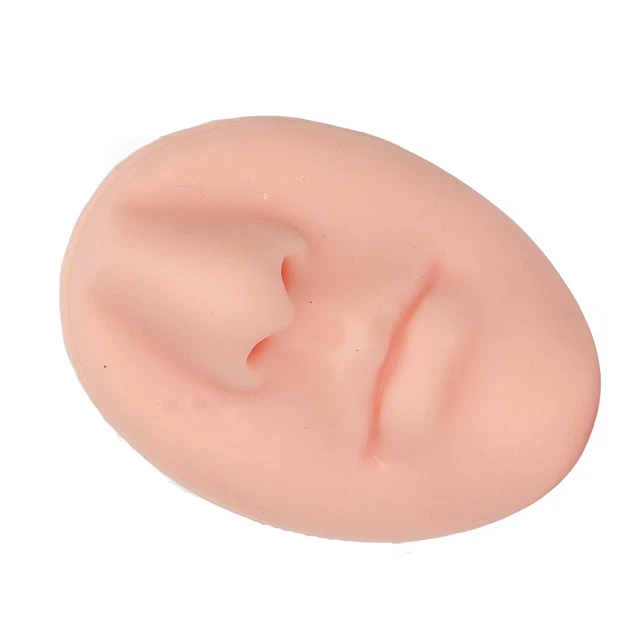 (Color claro de piel) Piercing Silicona Nariz Modelo Práctica Piercing Práctica
