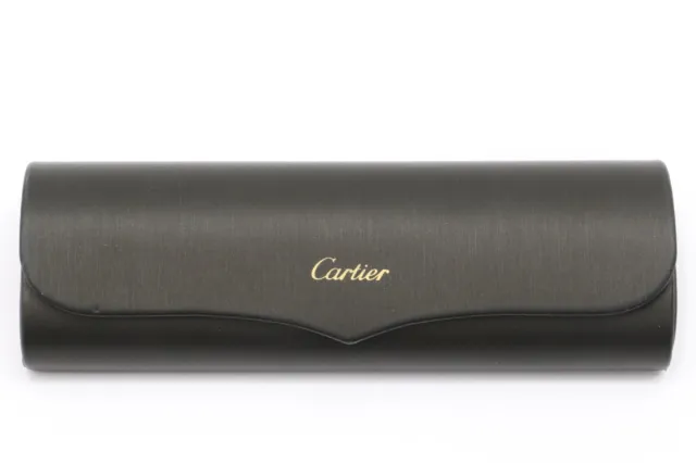 Cartier Eyeglasses Hard Black Magnetic Closure Case