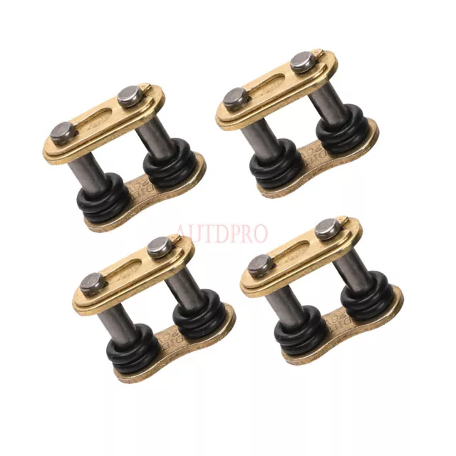 4pcs 428 O Ring Master Joint Link For 428 Pitch Drive Chain Pit Dirt Bike ATV