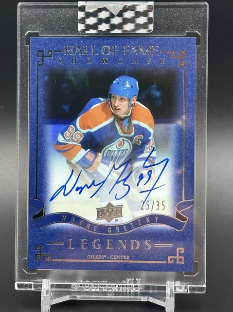 2020-21 UD Clear Cut WAYNE GRETZKY Auto Legends Hall Fame Showcase /35 Oilers
