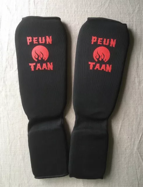 Elastic Shin pad, guard - Sock type Black size XL MMA