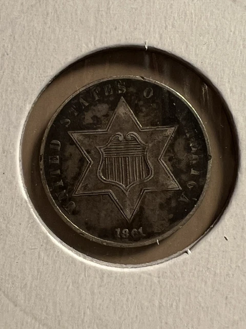 1861 3c Three Cent Silver 1861 3c Three Cent Silver