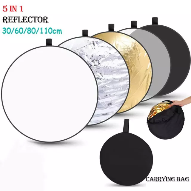 Multi-Disc 5 in 1 Photo Studio Photography Light Diffuser Collapsible Reflector