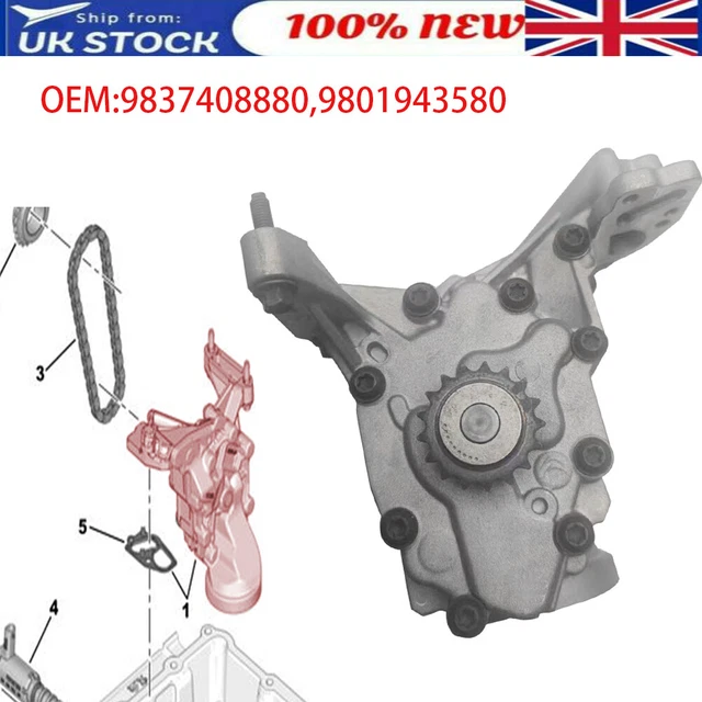 OIL PUMP ENGINE for Vauxhall Corsa Grandland Crossland Turbo Petrol 1.2