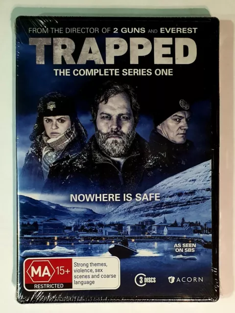 TRAPPED The Complete Series One DVD - Region 4 Australia 3-Disc Set - NEW/Sealed