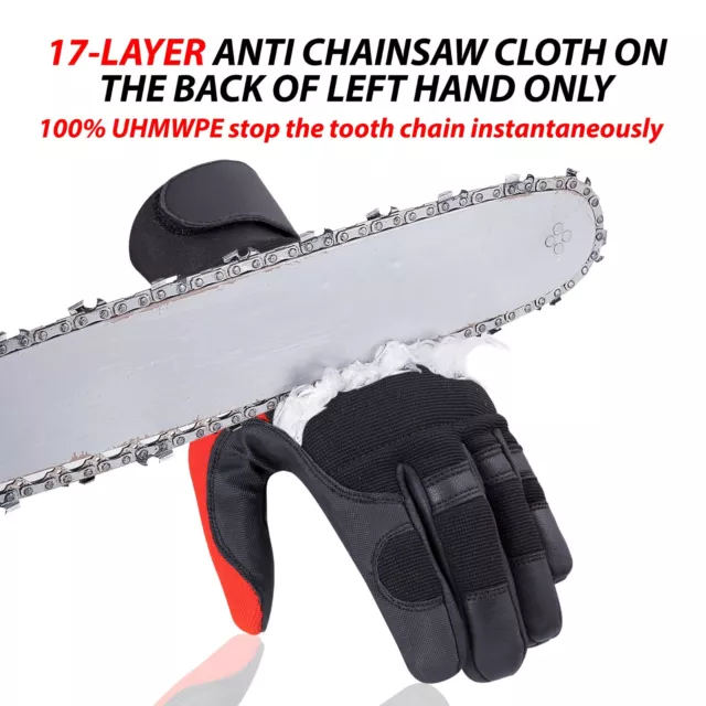 Chainsaw Gloves 17 Layer Anti Chainsaw Protection High Quality Chainsaw Safety