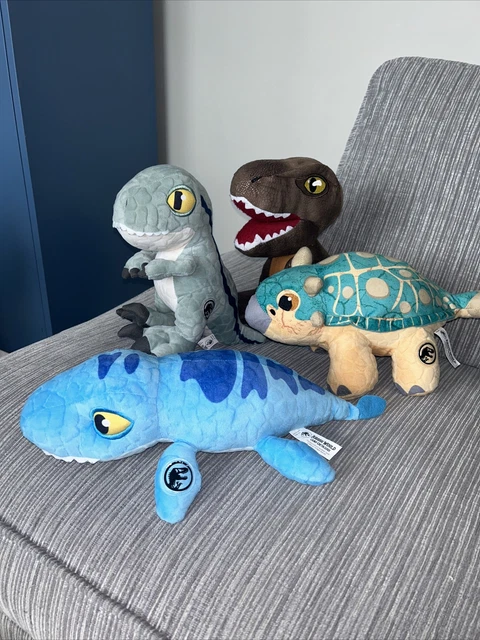 Jurassic World Camp Kreidezeit Plüschtier, 30,5 Cm – Auswahl Ankylosaurus, Mosasaurus, Velociraptor