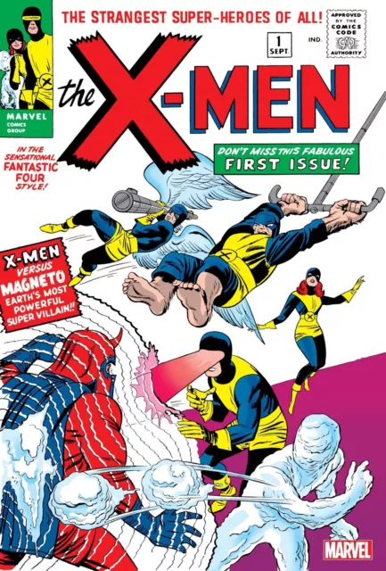 X-Men 1963 #1 Facsimile Edition Facsimile Edition Kirby Cover Marvel Comics 2023
