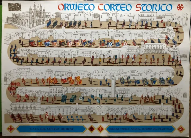 poster, Orvieto, Corteo storico, 70x97