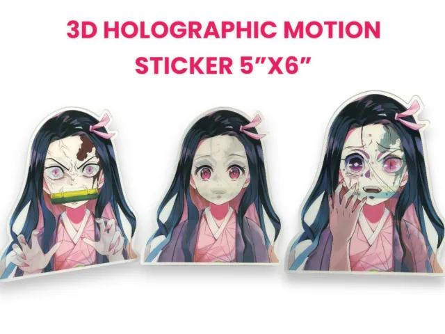 Nezuko Kamado Peeker Car Stickers Anime Vinyl Waterproof Sticker Windows  Peeking Decal Decorative Waifu Decals