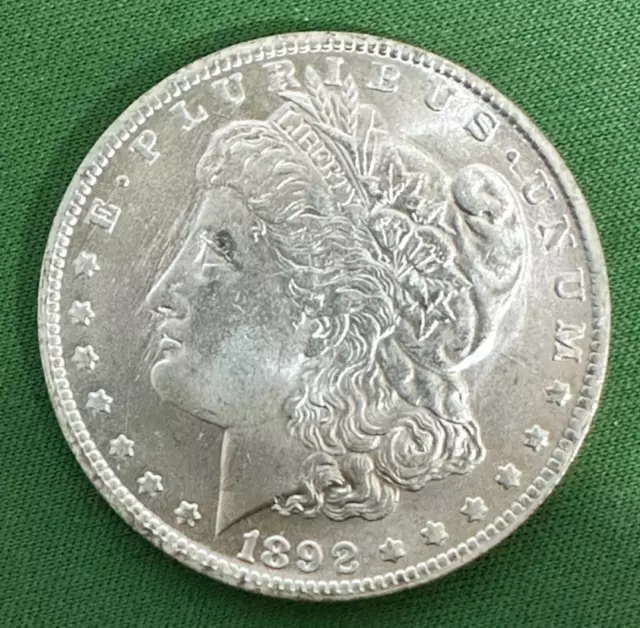 Hot！1892-S Morgan 90% Silver Dollar Dollar AU   1892-S Morgan Hot！