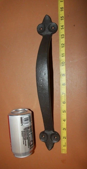 Large Colonial Door Pull 15 1/2 inch Hand-Forged Steel - HW-39