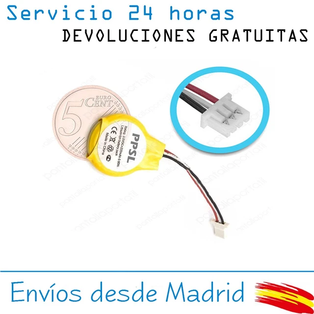 Batteria CMOS BIOS 3V 210mAh 3 Pin Per PC Portatili IBM Lenovo - Nuova Generica