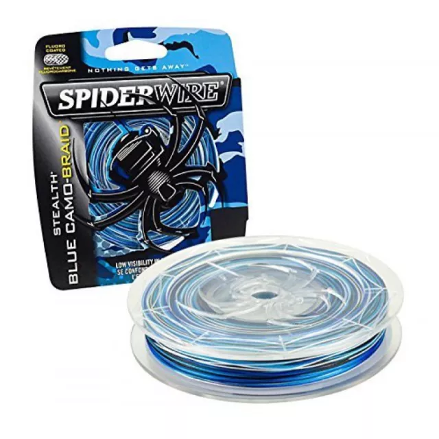 Spiderwire Stealth Braided Fishing Line 270m Spool Braid -BLUE CAMO - 80LB Size