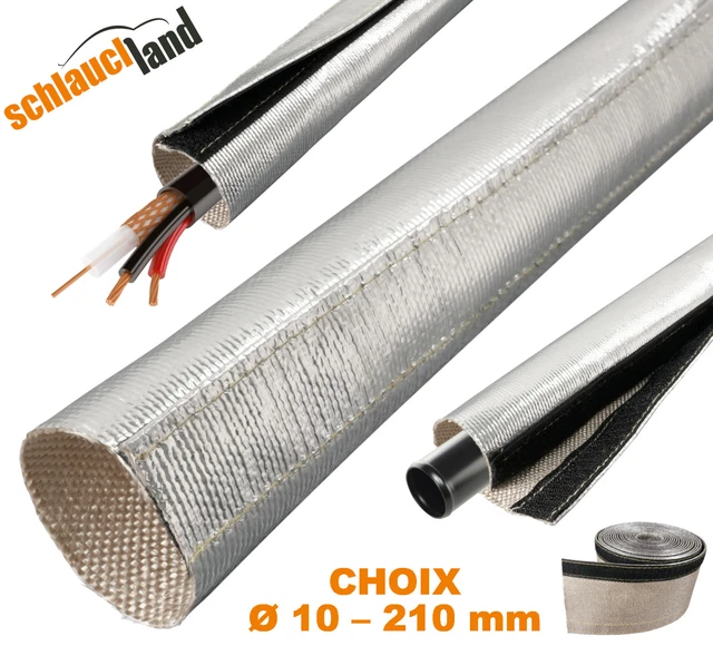 Gaine Annelée Pour Câbles 20-30mm Avec Fermeture Velcro - Longueur 2 Mètres, Noir