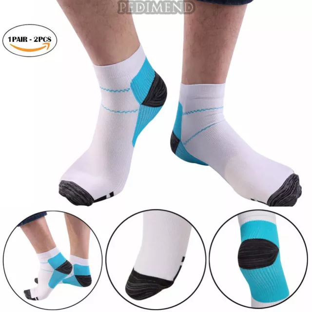 Compression Foot Sleeves with Arch and Ankle Support Plantar Fasciitis Sock - UK