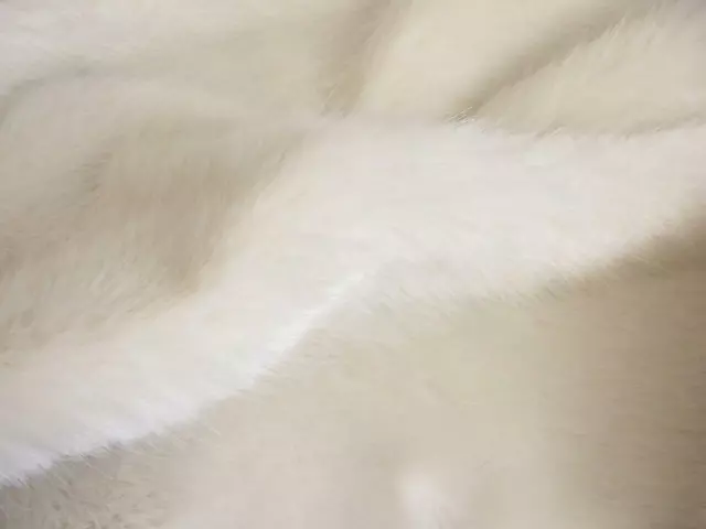 Super Luxury Faux Fur Fabric Material - WHITE C592