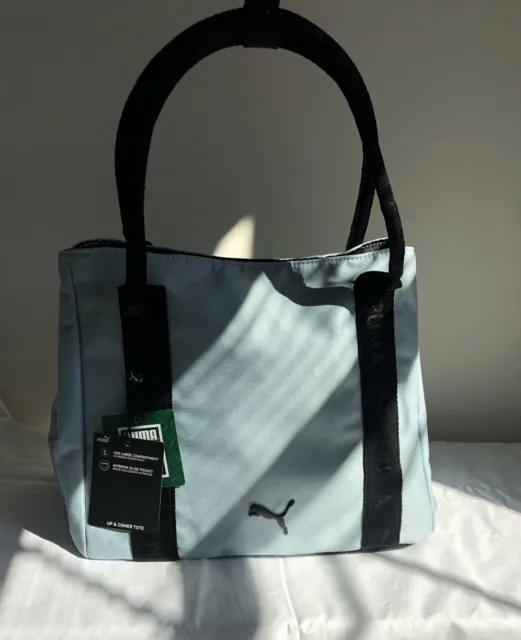 NWT Puma Up & Comer Tote Bag | Black Double Handles Lightweight Tote Bag