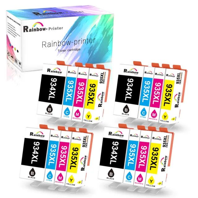 16x 934XL 935XL Ink Cartridge for HP Office jet e-ALL-in-One 6815 6812 With Chip